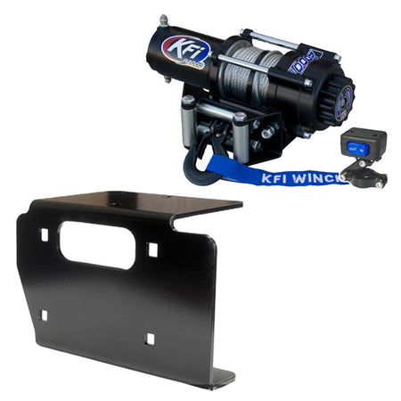 KFI Winch & Winch Mount Kit fits Kawasaki Prairie 650/700 & Suzuki Twin Peaks 700 ATV - MojoMotoSport.com