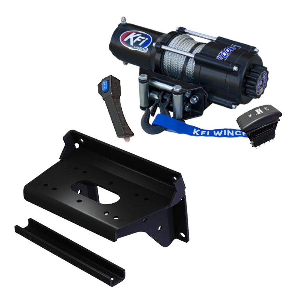 KFI Winch & Winch Mount Kit fits Kawasaki - Pro - DX/Pro - DXT/Pro - FX/Pro - FXR/Pro - FXT - MojoMotoSport.com