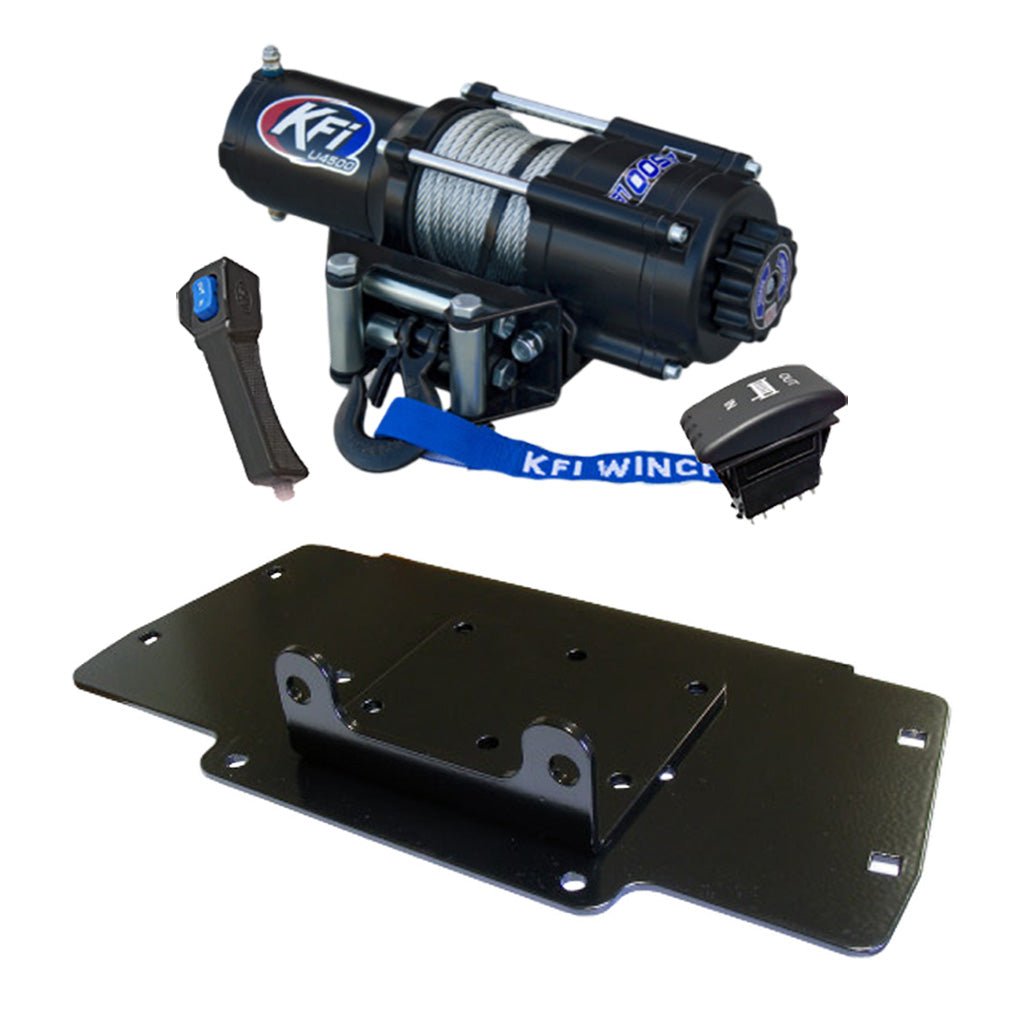 KFI Winch & Winch Mount Kit fits Kobuta RTV400ci, RTV500, RTV520 - MojoMotoSport.com