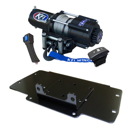 KFI Winch & Winch Mount Kit fits Kobuta RTV400ci, RTV500, RTV520 - MojoMotoSport.com