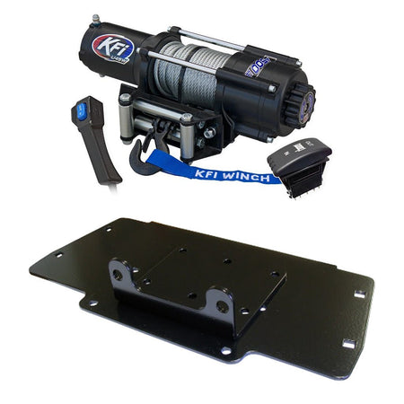 KFI Winch & Winch Mount Kit fits Kobuta RTV400ci, RTV500, RTV520 - MojoMotoSport.com