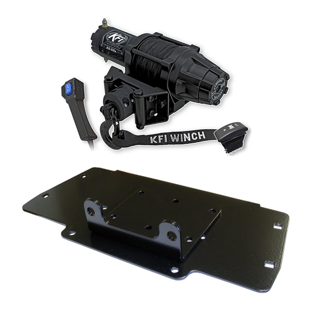 KFI Winch & Winch Mount Kit fits Kobuta RTV400ci, RTV500, RTV520 - MojoMotoSport.com