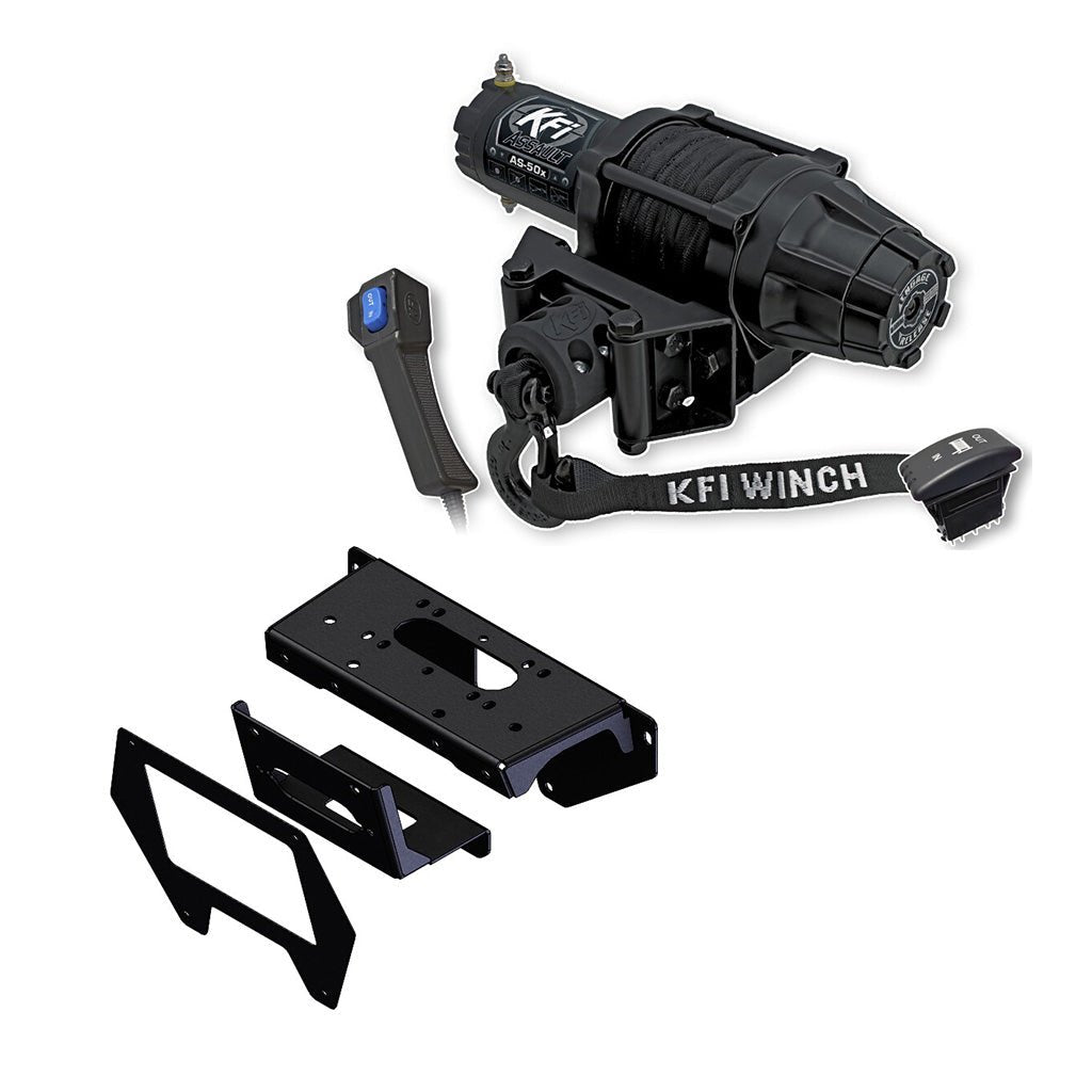 KFI Winch & Winch Mount Kit fits Polaris RZR PRO XP & RZR PRO XP 4 - MojoMotoSport.com