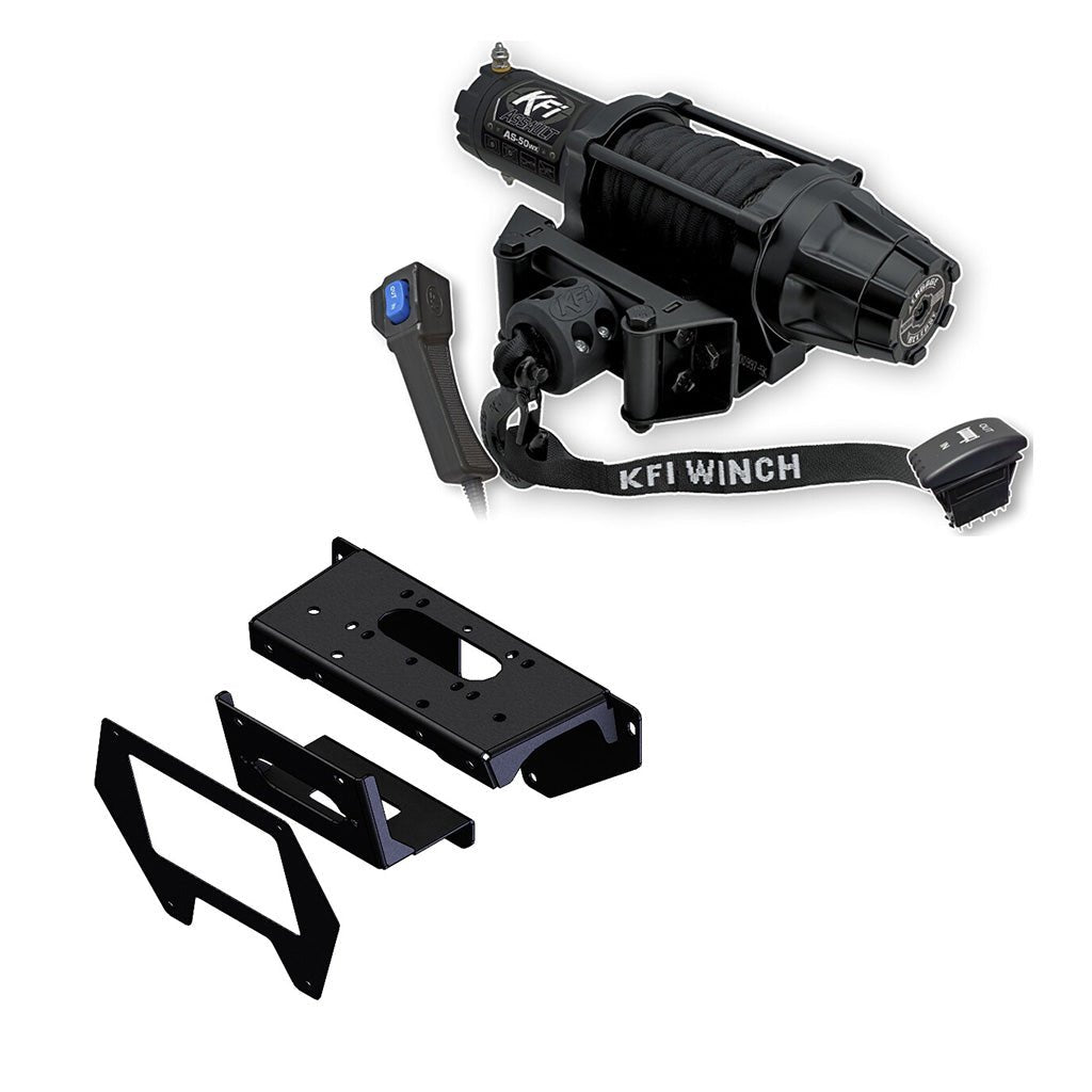 KFI Winch & Winch Mount Kit fits Polaris RZR PRO XP & RZR PRO XP 4 - MojoMotoSport.com