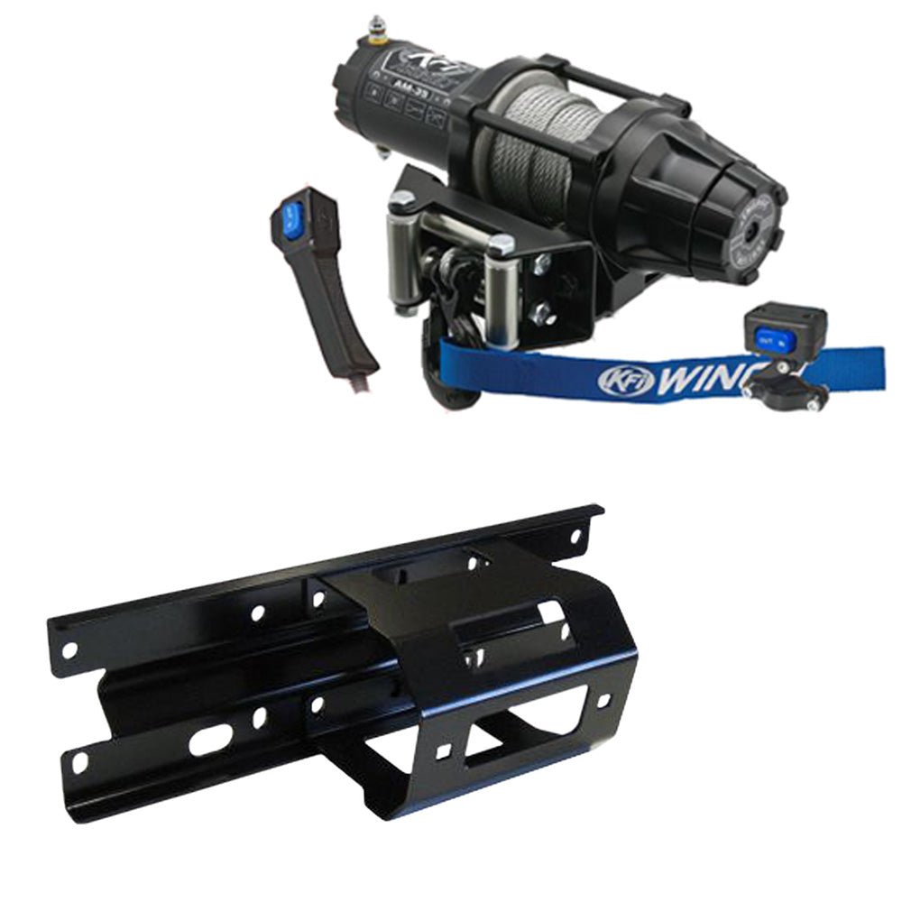 KFI Winch & Winch Mount Kit fits various 2005 - 2010 Polaris Sportsman 450, 600, 700, 800 ATV - MojoMotoSport.com