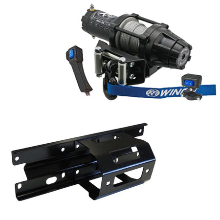 KFI Winch & Winch Mount Kit fits various 2005 - 2010 Polaris Sportsman 450, 600, 700, 800 ATV - MojoMotoSport.com
