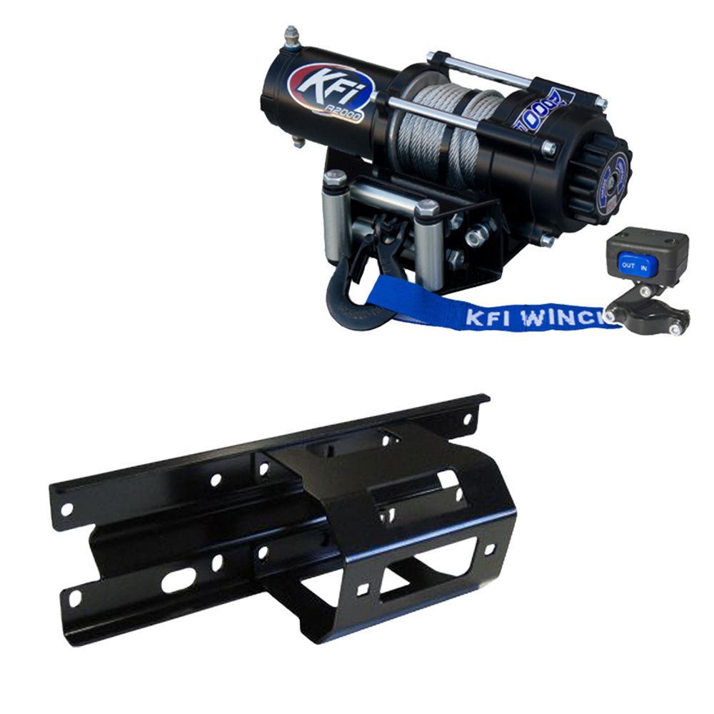 KFI Winch & Winch Mount Kit fits various 2005 - 2010 Polaris Sportsman 450, 600, 700, 800 ATV - MojoMotoSport.com