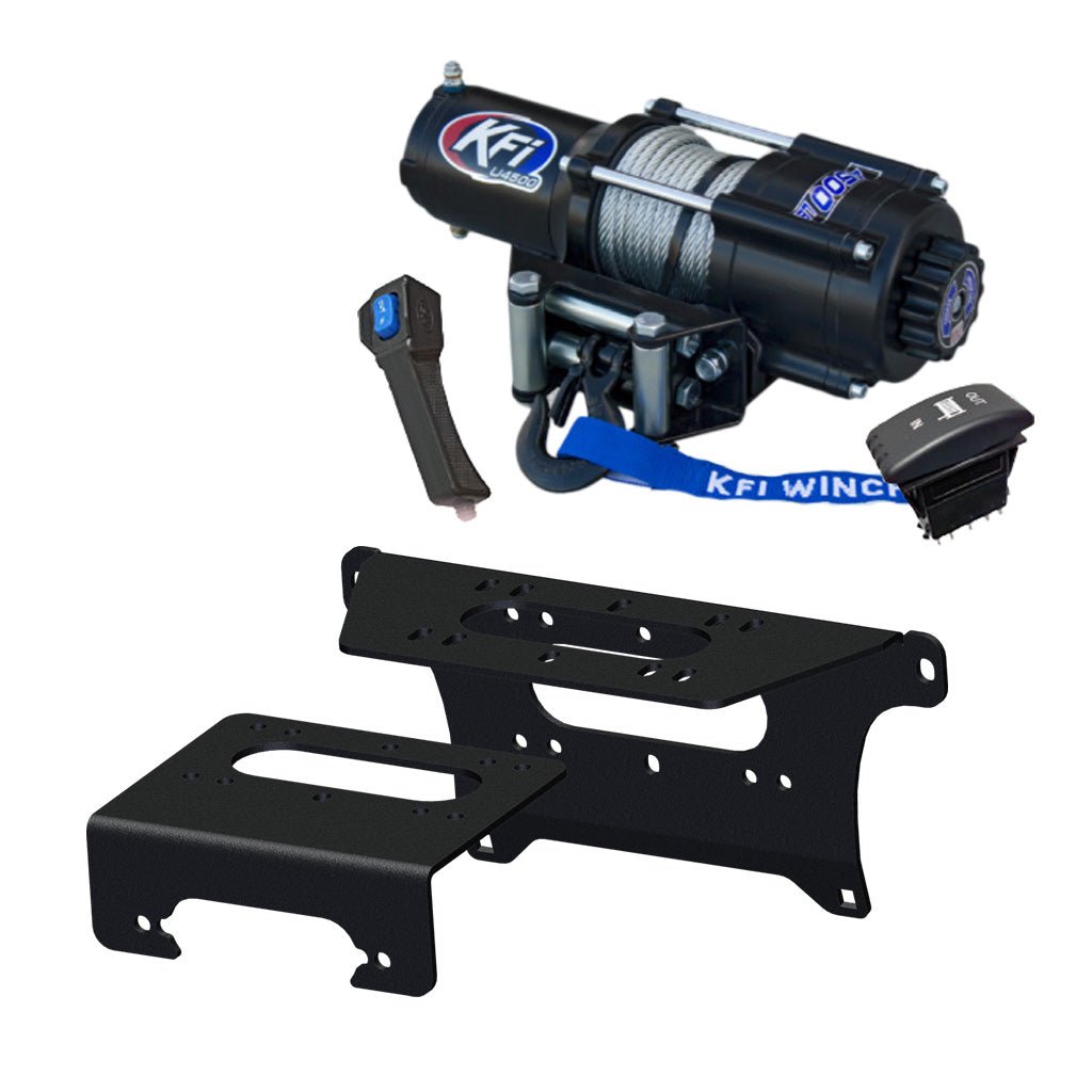 KFI Winch & Winch Mount Kit fits various 2019 - on Polaris Ranger 1000 (Crew/EPS/Premium/LE/Northstar Edition/Texas Edition/Trail Boss) - MojoMotoSport.com