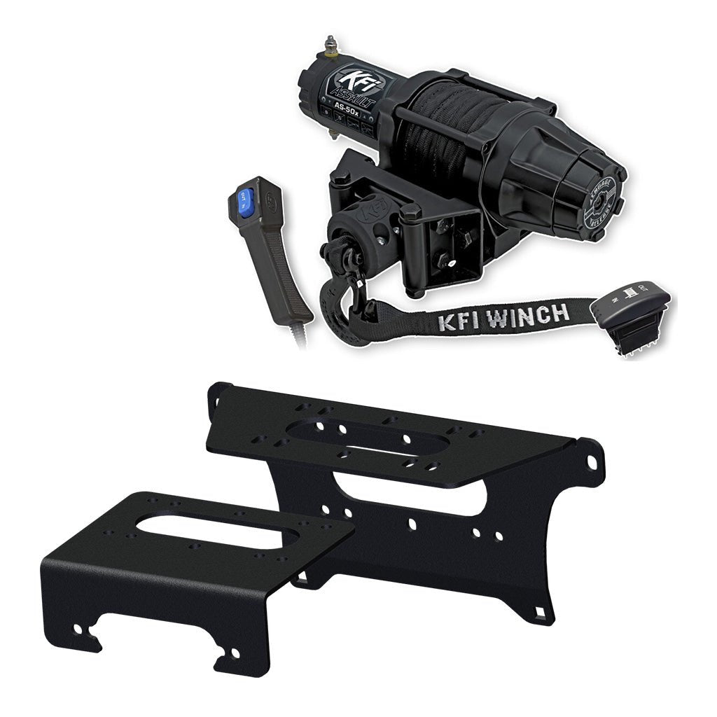 KFI Winch & Winch Mount Kit fits various 2019 - on Polaris Ranger 1000 (Crew/EPS/Premium/LE/Northstar Edition/Texas Edition/Trail Boss) - MojoMotoSport.com