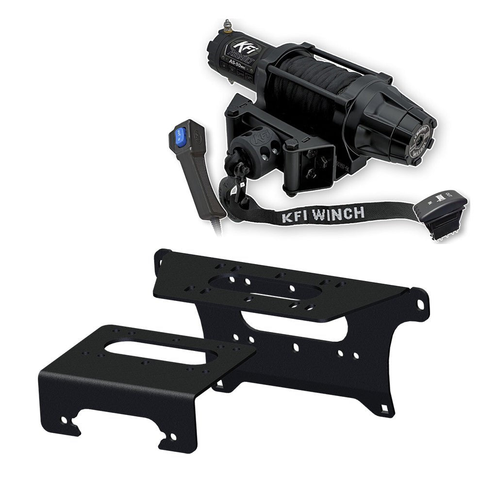 KFI Winch & Winch Mount Kit fits various 2019 - on Polaris Ranger 1000 (Crew/EPS/Premium/LE/Northstar Edition/Texas Edition/Trail Boss) - MojoMotoSport.com