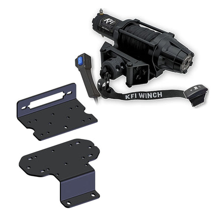 KFI Winch & Winch Mount Kit fits Yamaha Rhino 450, 660, 700 - MojoMotoSport.com