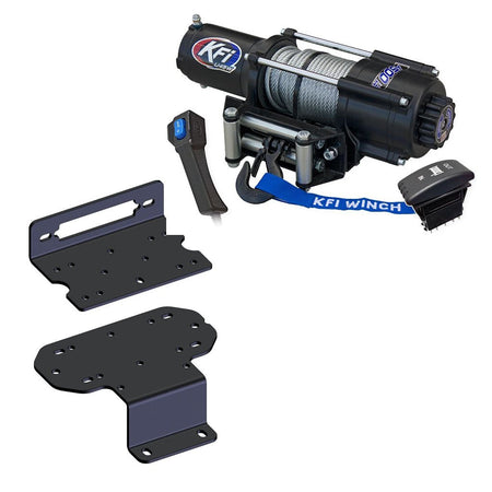 KFI Winch & Winch Mount Kit fits Yamaha Rhino 450, 660, 700 - MojoMotoSport.com