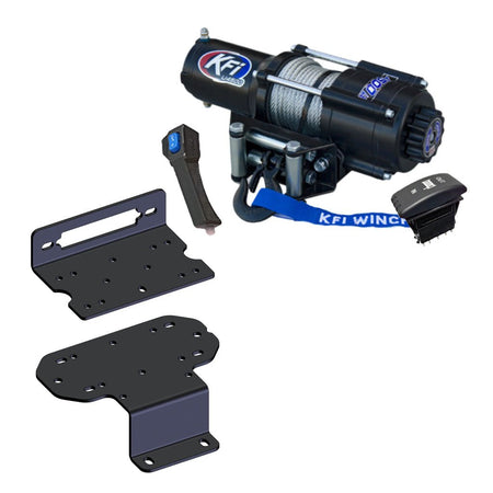 KFI Winch & Winch Mount Kit fits Yamaha Rhino 450, 660, 700 - MojoMotoSport.com