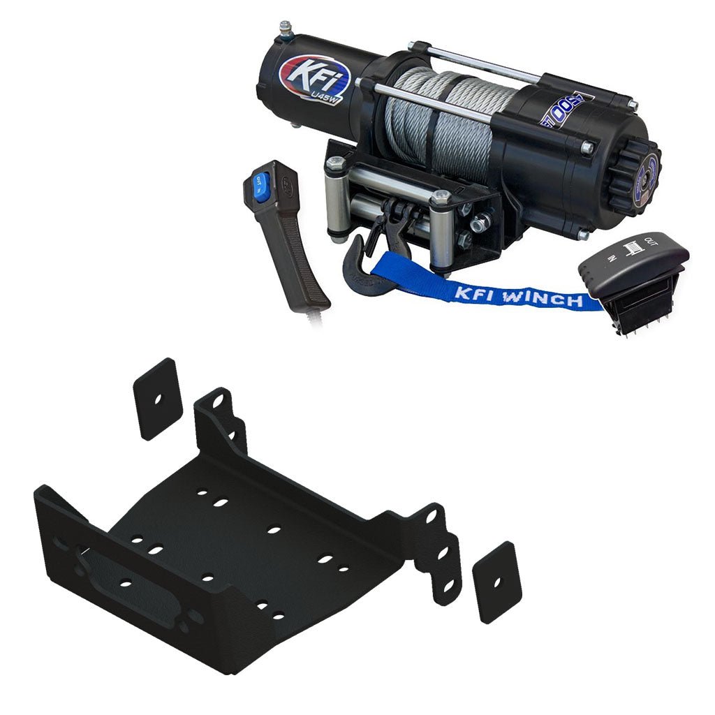 KFI Winch & Winch Mount Kit fits Yamaha Viking & Viking 4 (2014+), Wolverine (2016 - 2018), Wolverine X2/X4 (2019) & Yanmar Bull & Longhorn - MojoMotoSport.com
