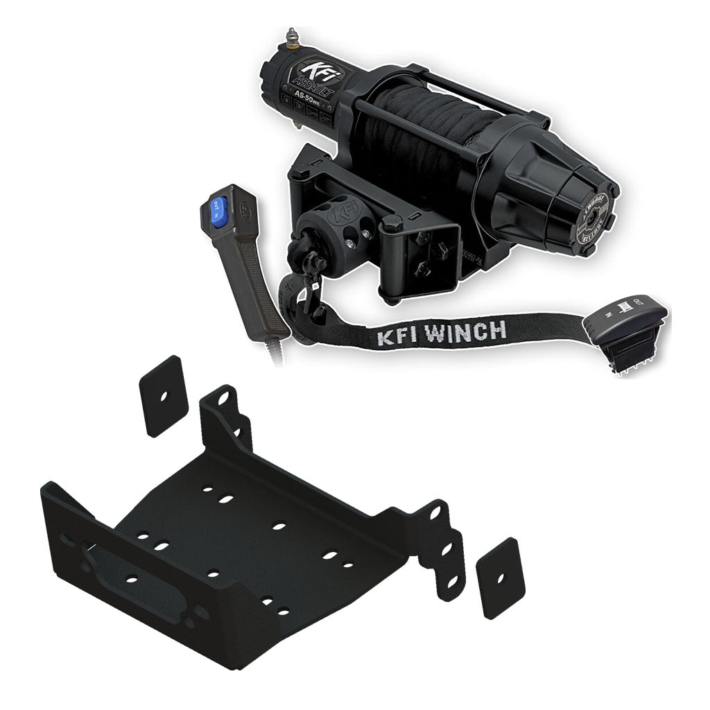 KFI Winch & Winch Mount Kit fits Yamaha Viking & Viking 4 (2014+), Wolverine (2016 - 2018), Wolverine X2/X4 (2019) & Yanmar Bull & Longhorn - MojoMotoSport.com