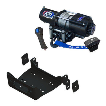 KFI Winch & Winch Mount Kit fits Yamaha Viking & Viking 4 (2014+), Wolverine (2016 - 2018), Wolverine X2/X4 (2019) & Yanmar Bull & Longhorn - MojoMotoSport.com