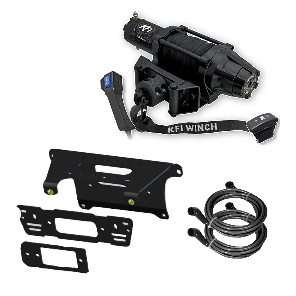 KFI Winch & Winch Mount Kit for various Polaris Ranger CREW 570/900/1000/Pro XD - MojoMotoSport.com