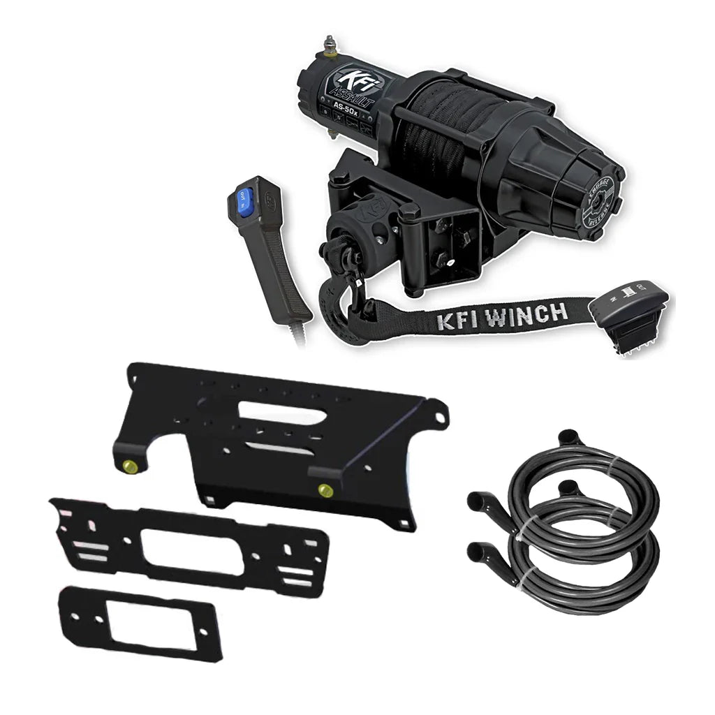 KFI Winch & Winch Mount Kit for various Polaris Ranger CREW 570/900/1000/Pro XD - MojoMotoSport.com