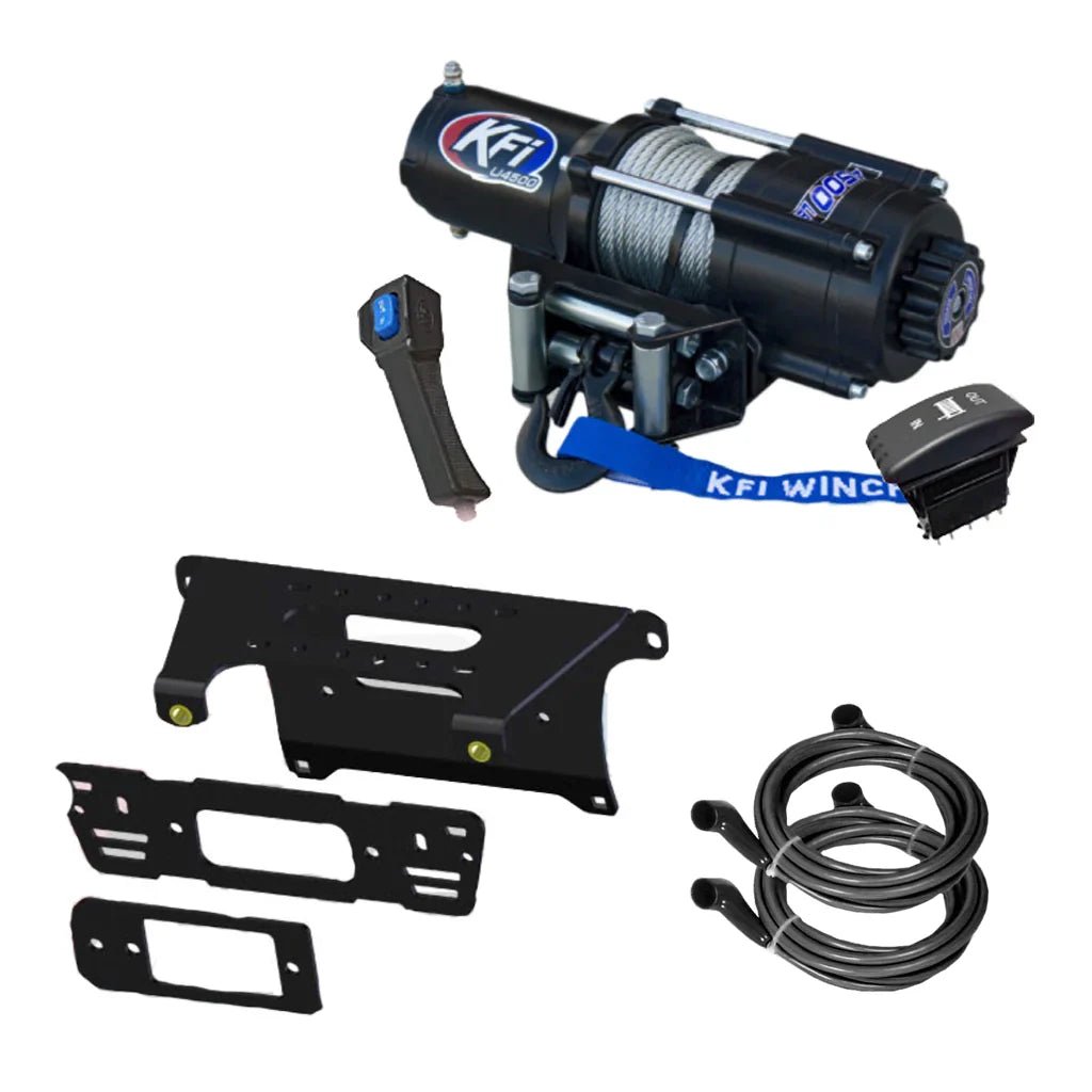 KFI Winch & Winch Mount Kit for various Polaris Ranger CREW 570/900/1000/Pro XD - MojoMotoSport.com