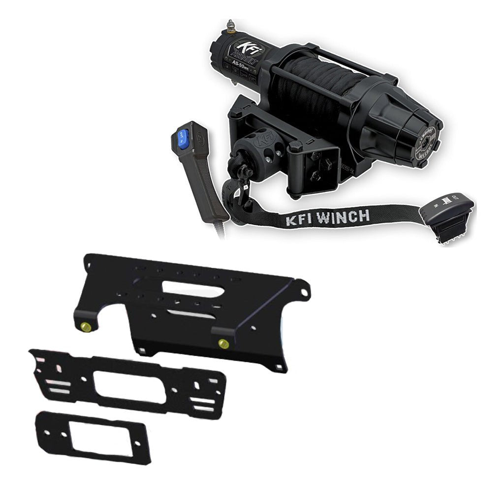 KFI Winch & Winch Mount Kit for various Polaris Ranger Pro XD/570/900/1000 (2 Seat) - MojoMotoSport.com