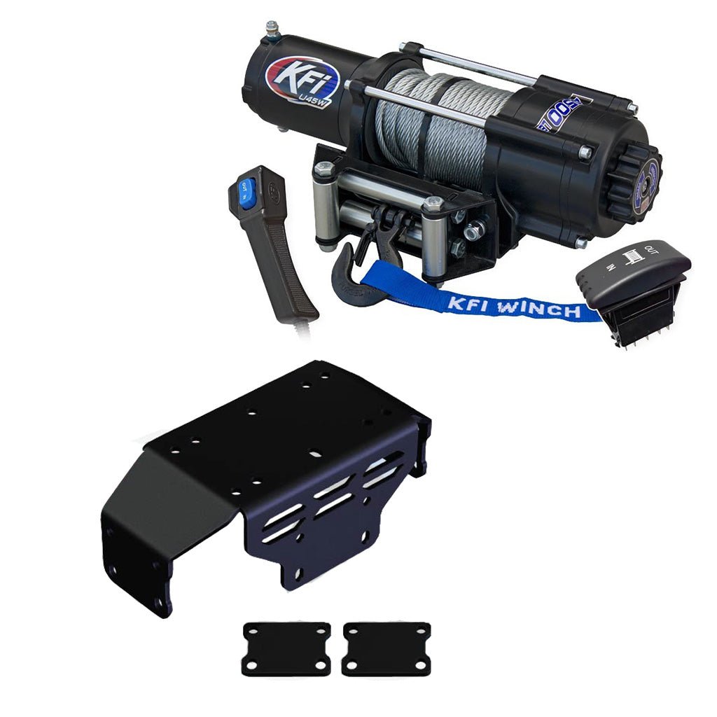 KFI Winch & Winch Mount Kit Honda Pioneer 500 & 520 - MojoMotoSport.com