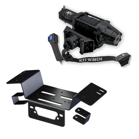KFI Winch & Winch Mount Kit Honda Pioneer 700 & 700 - 4 - MojoMotoSport.com