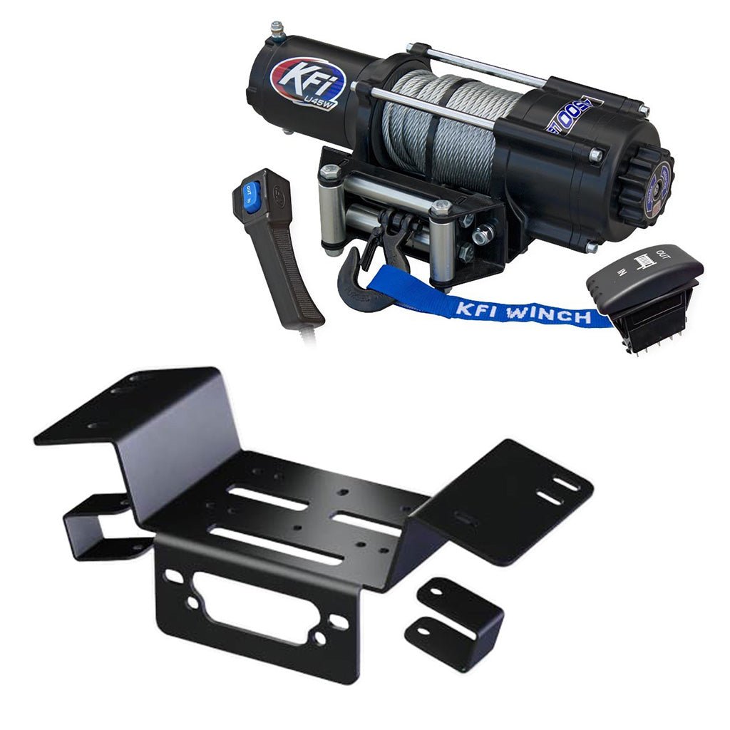 KFI Winch & Winch Mount Kit Honda Pioneer 700 & 700 - 4 - MojoMotoSport.com