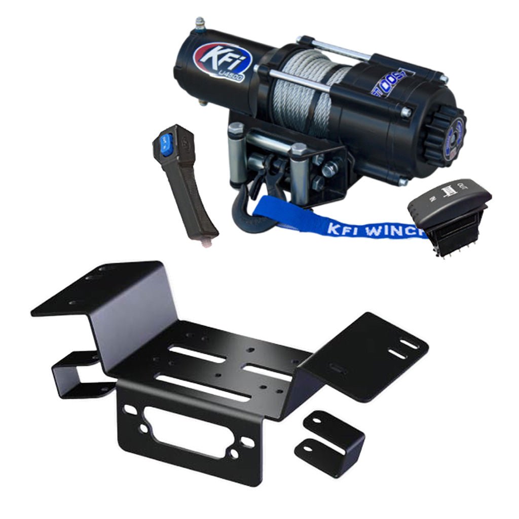 KFI Winch & Winch Mount Kit Honda Pioneer 700 & 700 - 4 - MojoMotoSport.com
