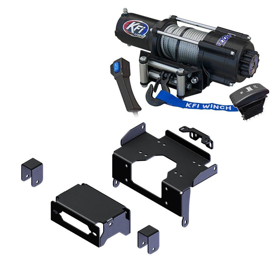 KFI Winch & Winch Mount Kit Honda Talon & Talon 4 - MojoMotoSport.com