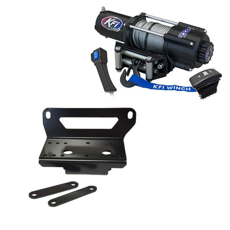 KFI Winch & Winch Mount Kit John Deere Gator XUV 550/560/590 - MojoMotoSport.com