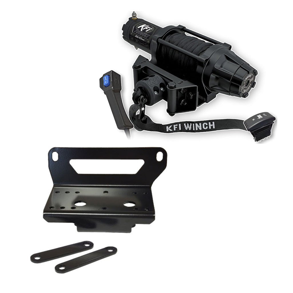 KFI Winch & Winch Mount Kit John Deere Gator XUV 550/560/590 - MojoMotoSport.com