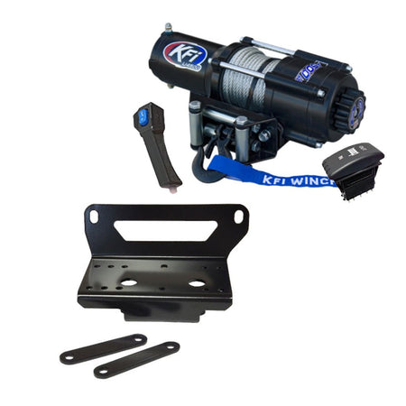 KFI Winch & Winch Mount Kit John Deere Gator XUV 550/560/590 - MojoMotoSport.com