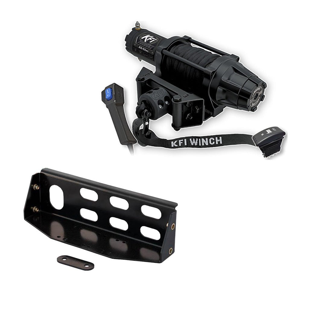 KFI Winch & Winch Mount Kit John Deere Gator XUV 625i, 825E, 825i, 825M, 855D, 855E, 855M - MojoMotoSport.com