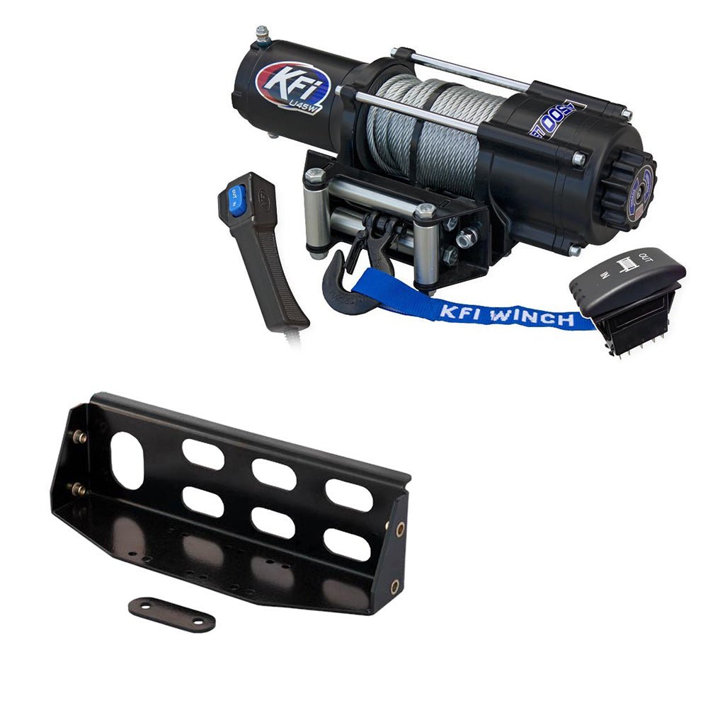KFI Winch & Winch Mount Kit John Deere Gator XUV 625i, 825E, 825i, 825M, 855D, 855E, 855M - MojoMotoSport.com