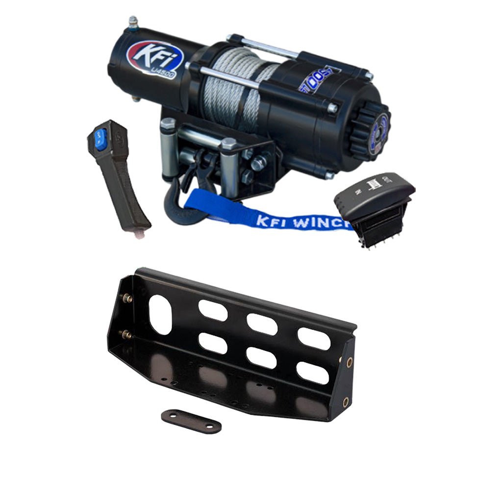 KFI Winch & Winch Mount Kit John Deere Gator XUV 625i, 825E, 825i, 825M, 855D, 855E, 855M - MojoMotoSport.com