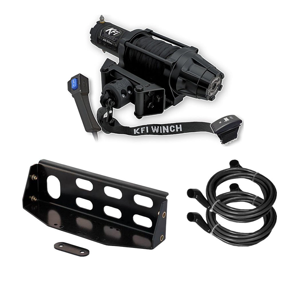 KFI Winch & Winch Mount Kit John Deere Gator XUV 825i S4, 825M S4, .855D S4, 855M S4 - MojoMotoSport.com