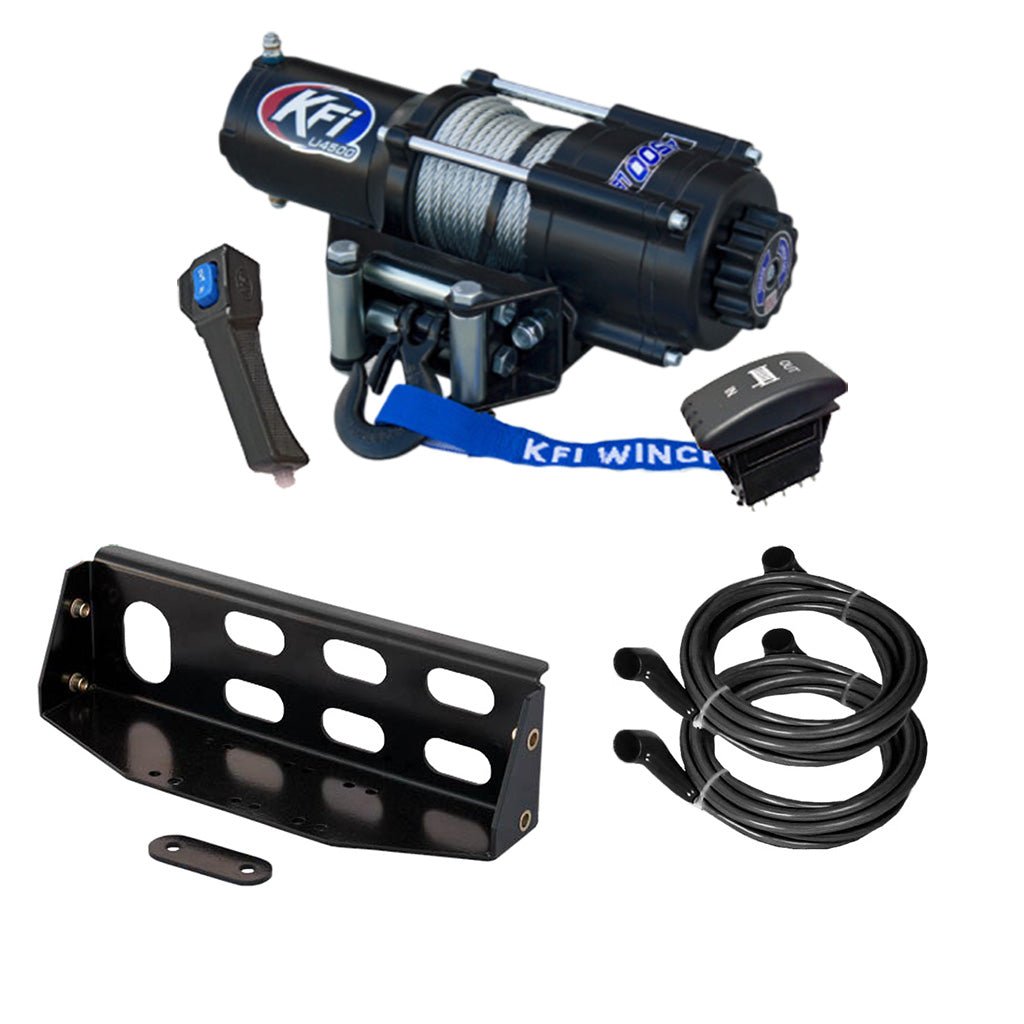 KFI Winch & Winch Mount Kit John Deere Gator XUV 825i S4, 825M S4, .855D S4, 855M S4 - MojoMotoSport.com