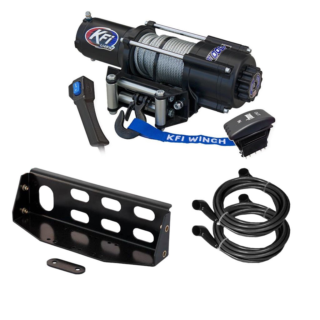 KFI Winch & Winch Mount Kit John Deere Gator XUV 825i S4, 825M S4, .855D S4, 855M S4 - MojoMotoSport.com