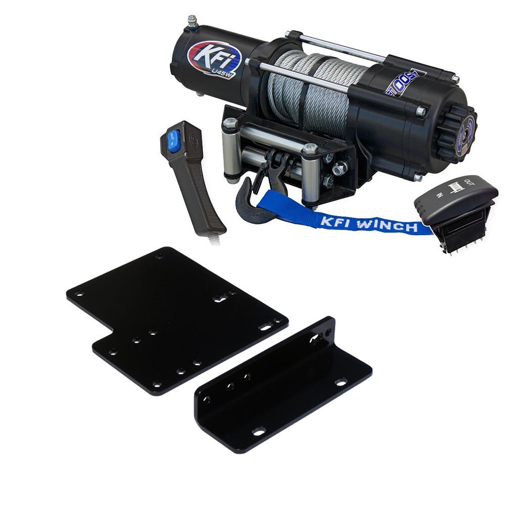 KFI Winch & Winch Mount Kit Kawasaki Mule 4000/4010 4x4, Mule 4010 Diesel 4x4 - MojoMotoSport.com