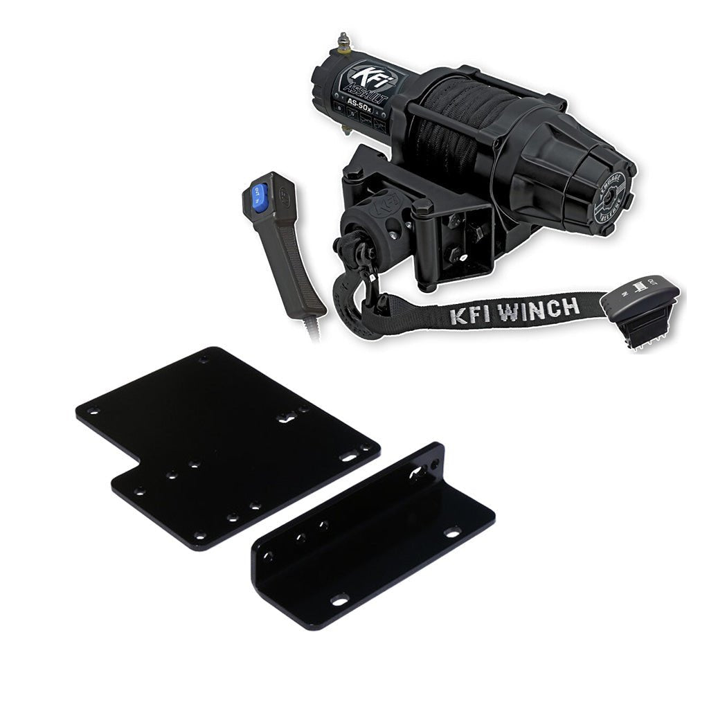 KFI Winch & Winch Mount Kit Kawasaki Mule 4000/4010 4x4, Mule 4010 Diesel 4x4 - MojoMotoSport.com