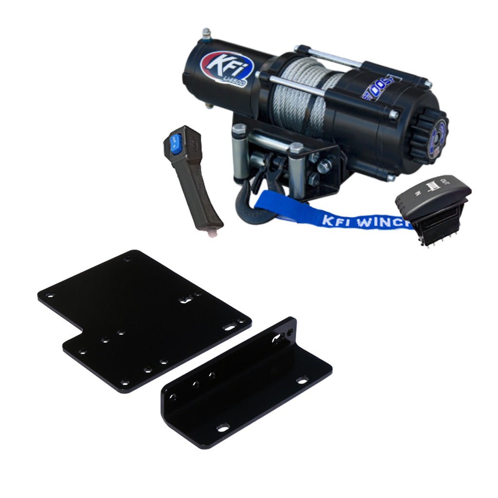 KFI Winch & Winch Mount Kit Kawasaki Mule 4000/4010 4x4, Mule 4010 Diesel 4x4 - MojoMotoSport.com