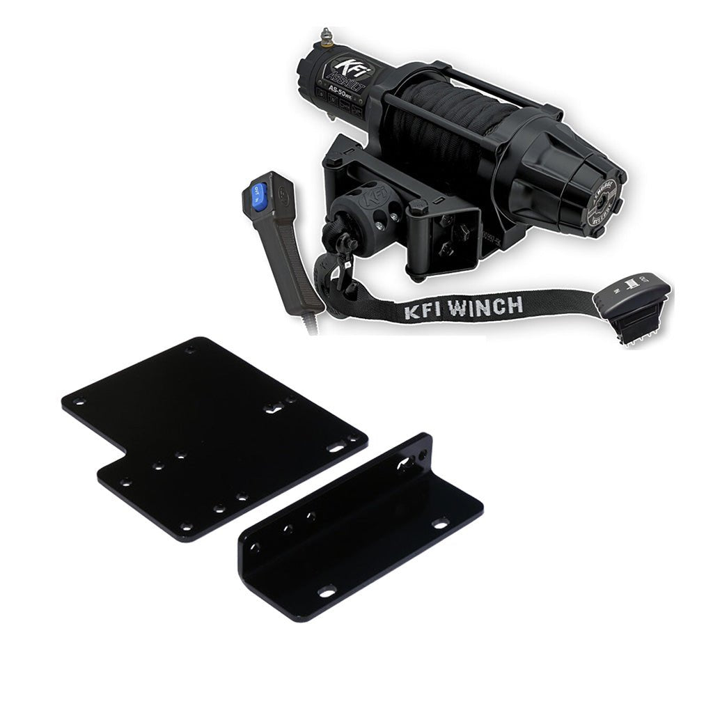 KFI Winch & Winch Mount Kit Kawasaki Mule 4000/4010 4x4, Mule 4010 Diesel 4x4 - MojoMotoSport.com