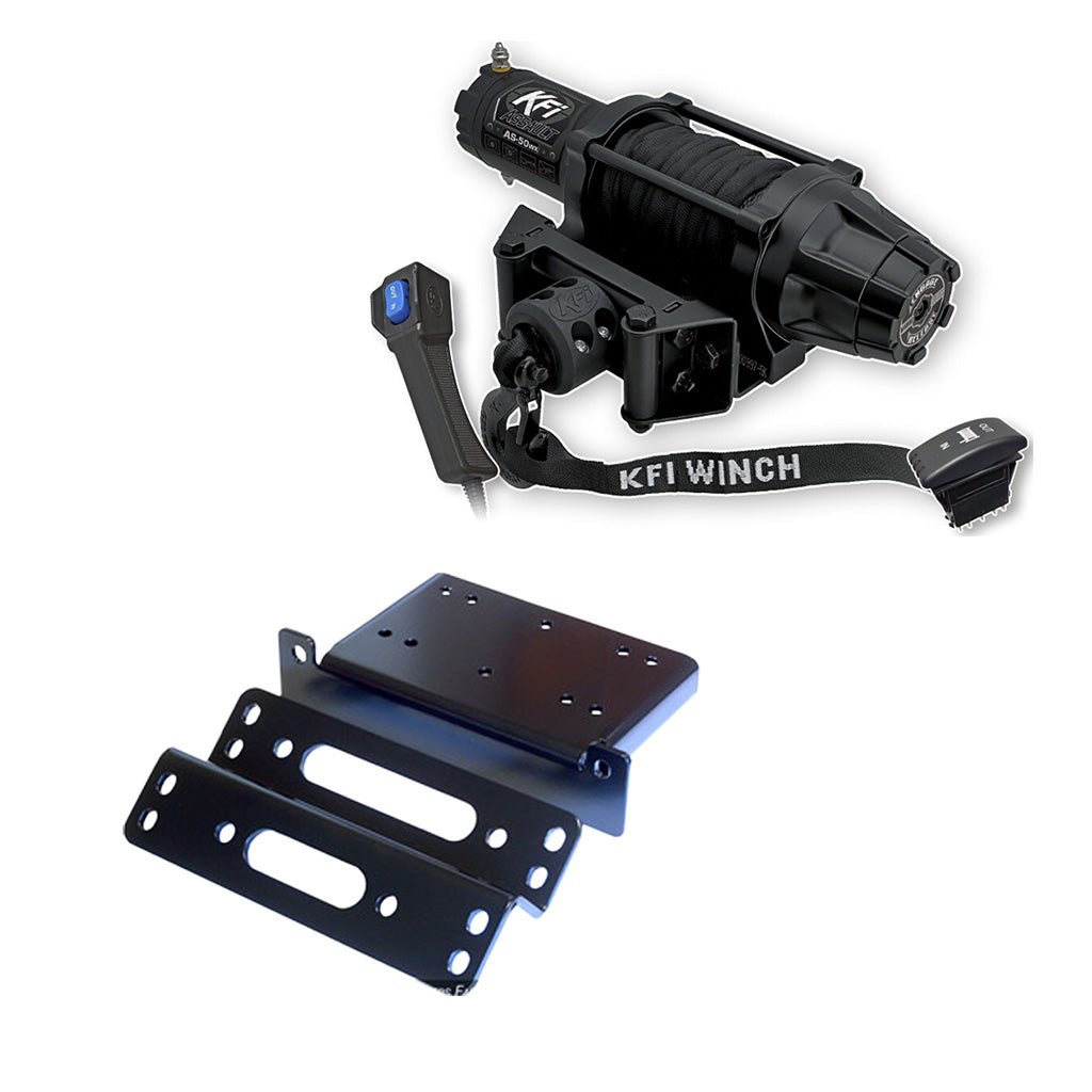 KFI Winch & Winch Mount Kit Kawasaki TERYX 750 2008 - 2013 - MojoMotoSport.com