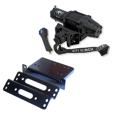 KFI Winch & Winch Mount Kit Kawasaki TERYX 750 2008 - 2013 - MojoMotoSport.com