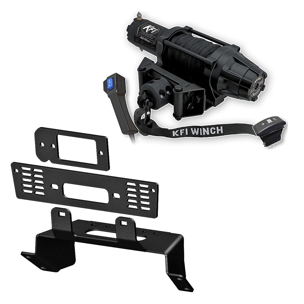 KFI Winch & Winch Mount Kit Polaris fits most 400 - 900 Ranger Crew Midsize & Fullsize Models - MojoMotoSport.com