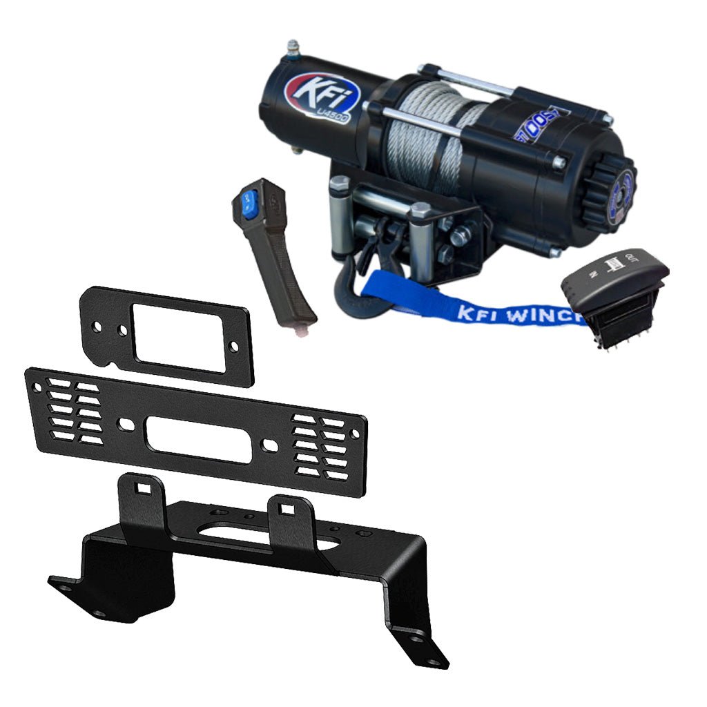 KFI Winch & Winch Mount Kit Polaris fits most 400 - 900 Ranger Crew Midsize & Fullsize Models - MojoMotoSport.com