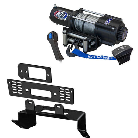 KFI Winch & Winch Mount Kit Polaris fits most 400 - 900 Ranger Crew Midsize & Fullsize Models - MojoMotoSport.com