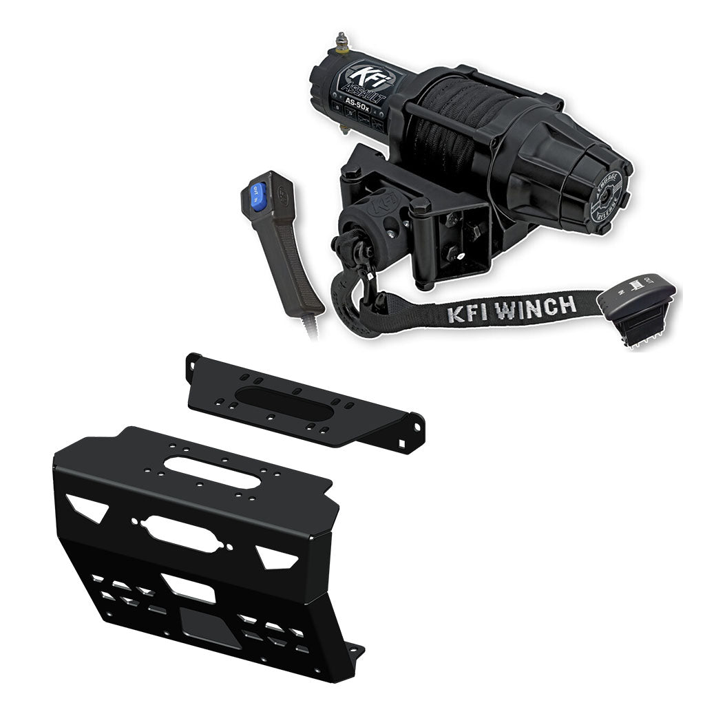 KFI Winch & Winch Mount Kit Polaris Ranger 1000, Crew 1000 2020 - 2025 / Bobcat UV34 / 3400 Series, 3600 Series 2015 - Current - MojoMotoSport.com