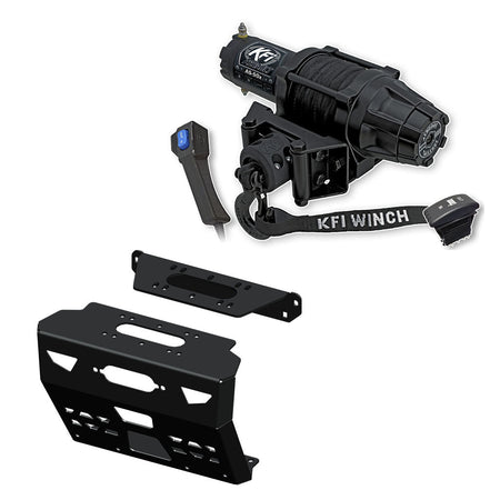 KFI Winch & Winch Mount Kit Polaris Ranger 1000, Crew 1000 2020 - 2025 / Bobcat UV34 / 3400 Series, 3600 Series 2015 - Current - MojoMotoSport.com