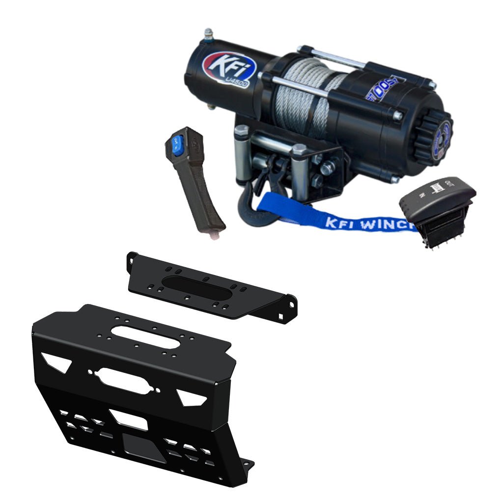 KFI Winch & Winch Mount Kit Polaris Ranger 1000, Crew 1000 2020 - 2025 / Bobcat UV34 / 3400 Series, 3600 Series 2015 - Current - MojoMotoSport.com